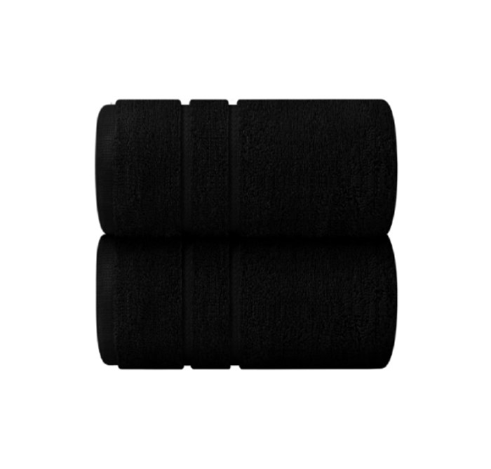 Maryori Cotton Bath Towels 70x140, Black