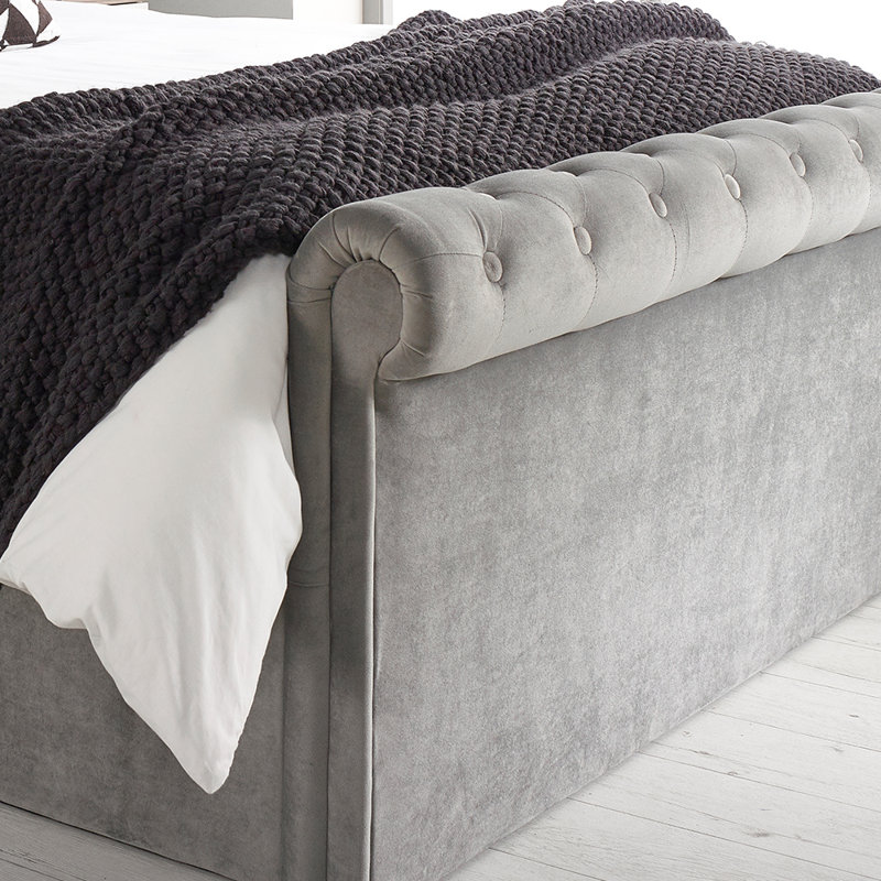 Javin Upholstered Ottoman Storage Bed, Kingsize (5')