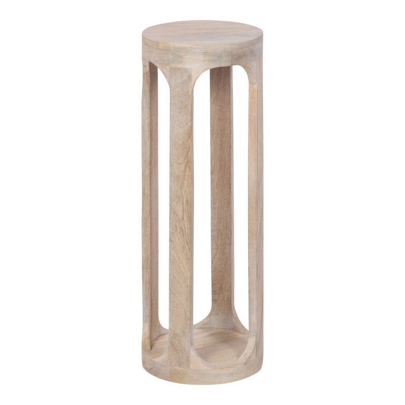 Chewelah Solid Wood End Table, White, 23" H x 8" W x 8" D