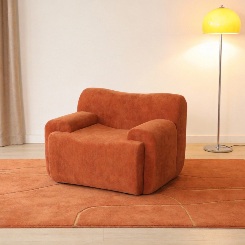 Fauteuil d'appoint rembourré Modern Compression