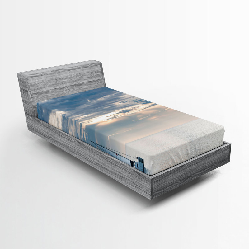 Drap-housse Ambesonne Nauti, Drap-housse de taille simple