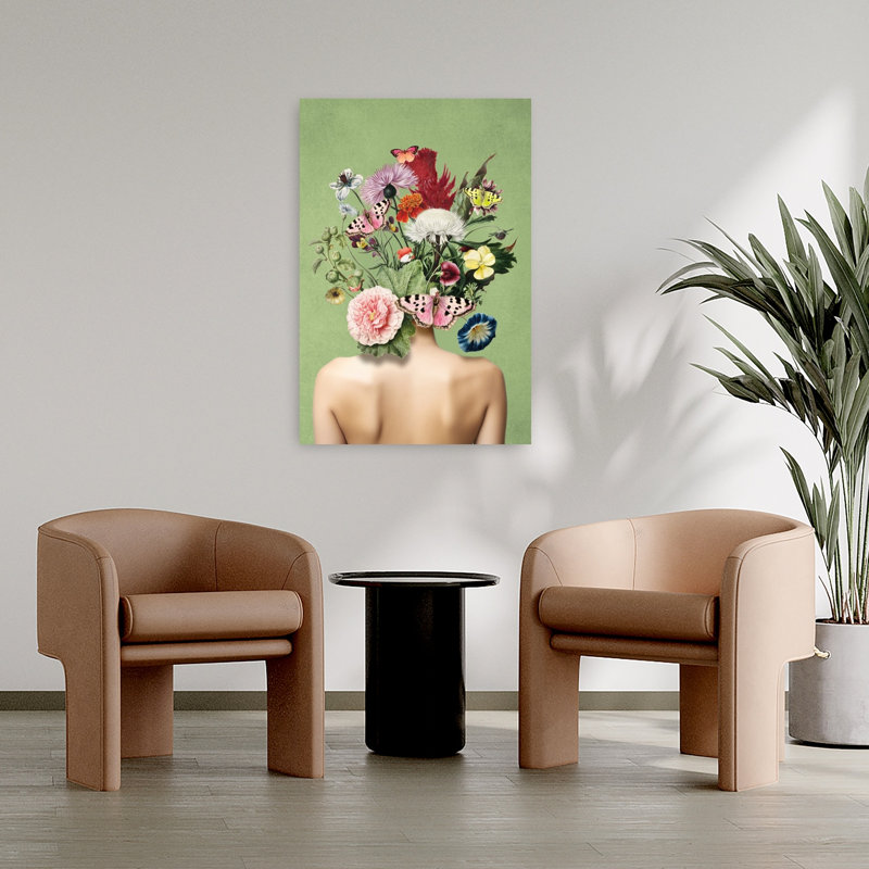 Surreal Floral Woman by Marja Van Den - Wrapped Canvas Print, 91.44 cm H x 60.96 cm W