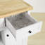 Pulver Solid Wood Top Kitchen Cart