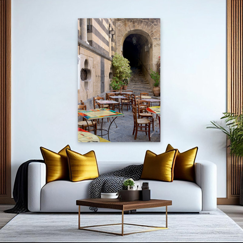 Caffe, Amalfi - Paysages, photographie, Cafés, Europe, art, H 60 po x l 40 po