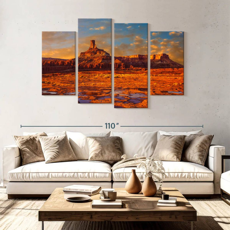 Alvord Red Rock Butte Sunset, 54" H x 84" W