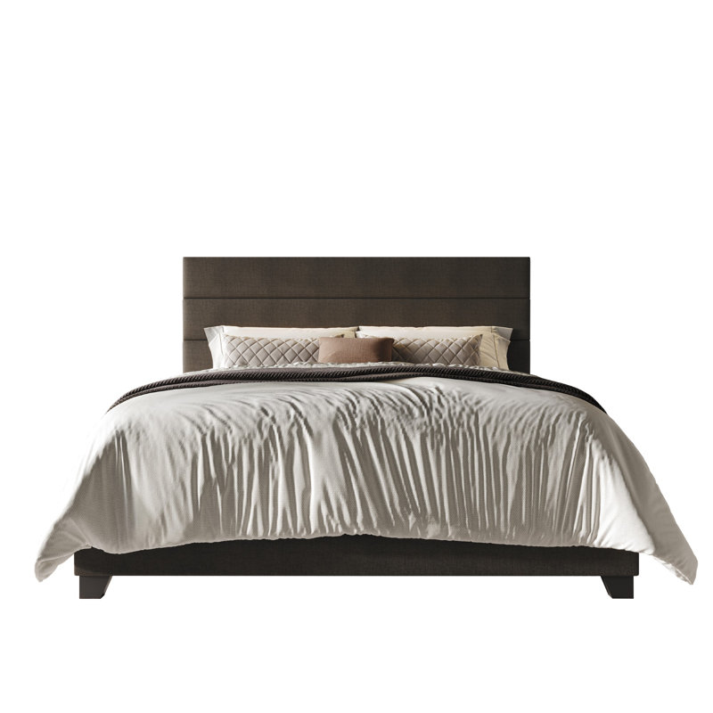 Lit tapissier standard, Simple, Brun foncé