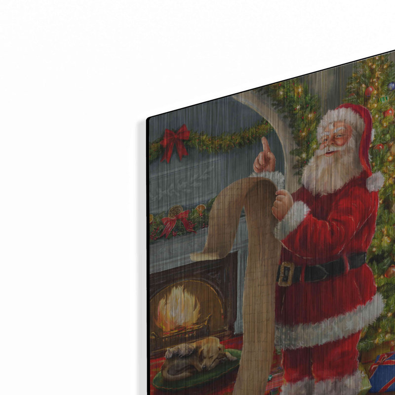 The Holiday Aisle® «The Good List» par Ali Corti, art mural en métal