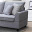 Canapé modulaire en tissu l 99,5 po avec méridienne orientée à gauche et repose-pieds avec rangement