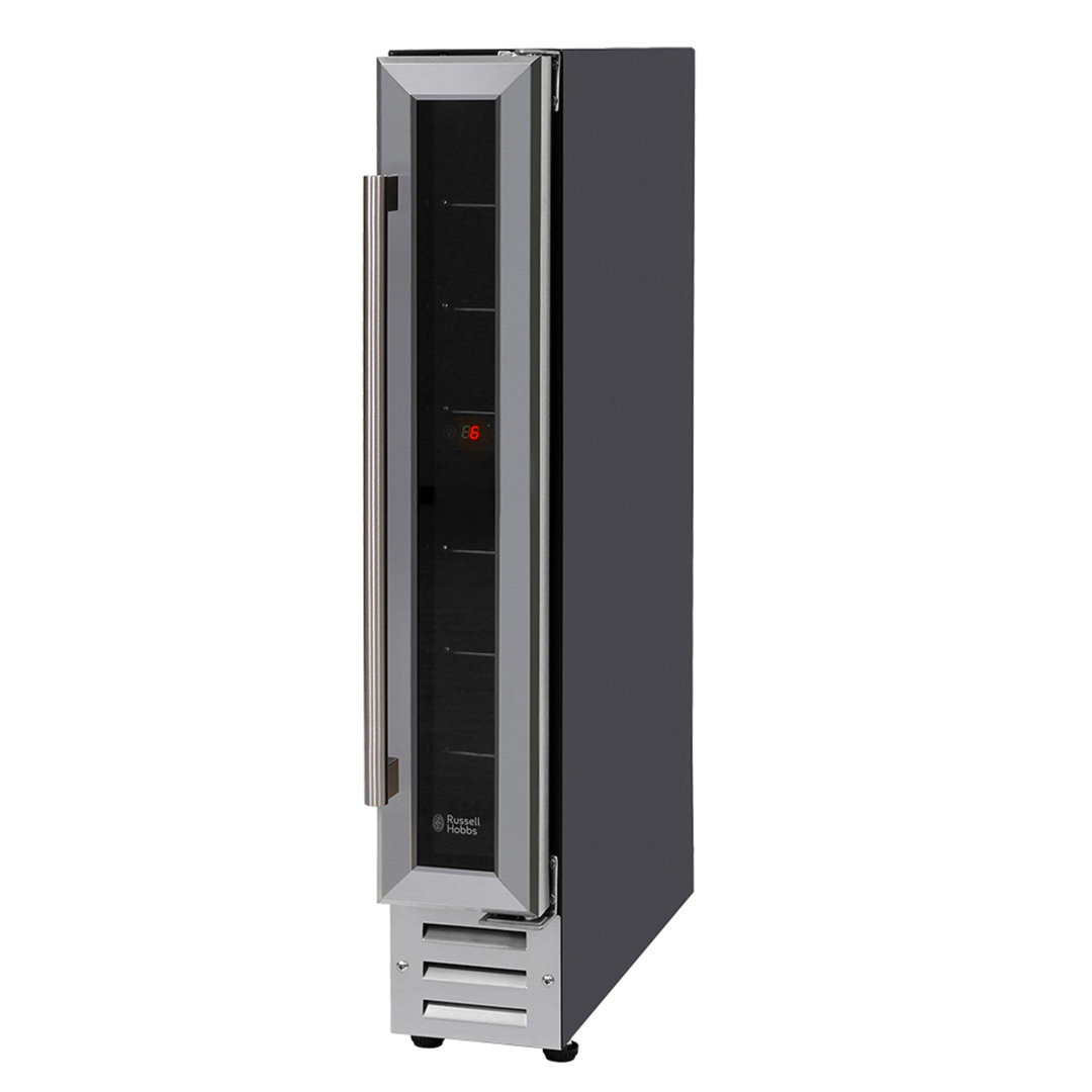 Russell Hobbs Stainless Steel 22L Wine Cooler - 7 Bottle Capacity - 5-18°C Temperature Range - Image 2