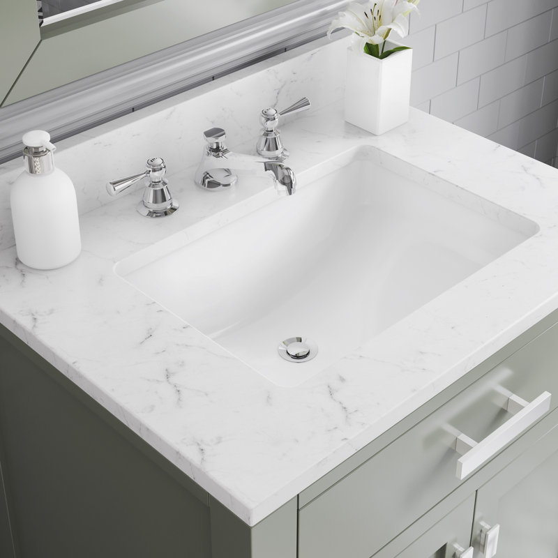 Robinet de salle de bain à large entraxe avec bonde Carlson, Poignée levier, Chrome
