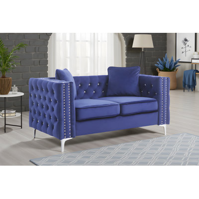 Lyon Velvet Loveseat