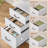 L-Shaped Executive Desk with Power Outlet-1142433689