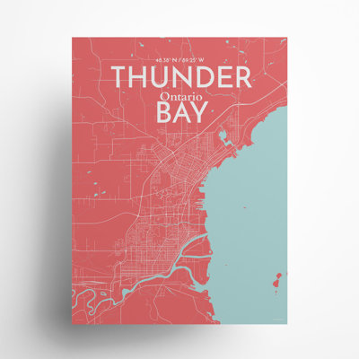 Thunder Bay City Map, impression