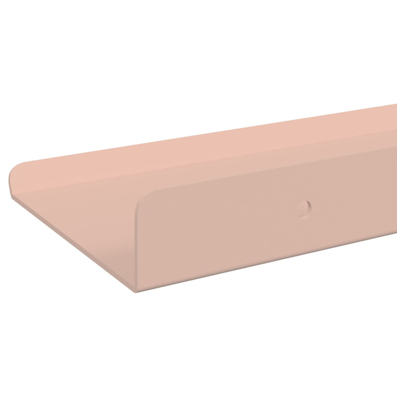 Steel Floating Shelf, Pink