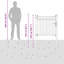 155 cm W Gate Fencing