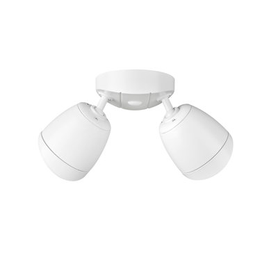 20 Watt 2 - Head LED Hardwired Outdoor Security Flood Light