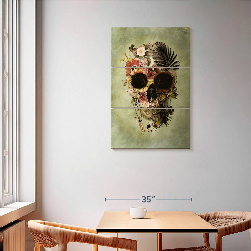 Hitzel Garden Skull Light, 57" H x 36" W