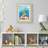 Grey Shadow Box Frame, 9" x 12", Dual Use for Wall Hanging and Tabletop Display