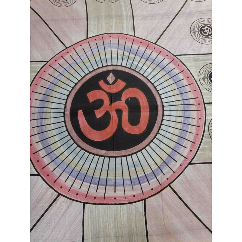 Tapisserie de teinture en coton mandala om