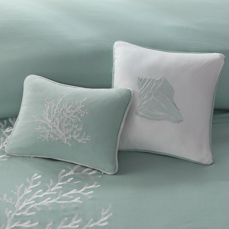Duvet Cover Mini Set Aqua, Full/Queen Duvet Cover + 2 Shams