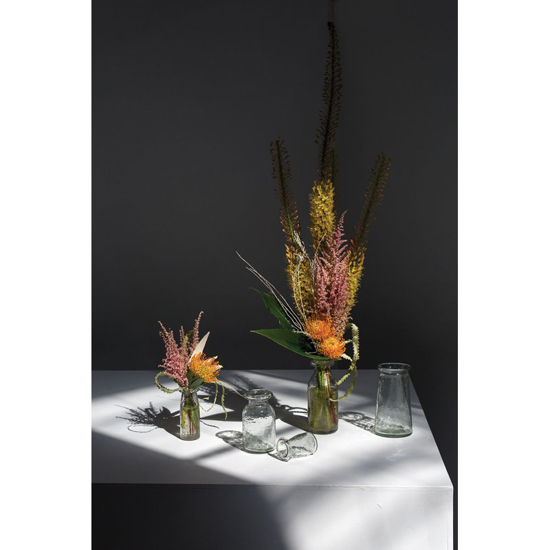 Vase de table en verre fabriqué à la main Belwood, H 8 po x l 3,5 po x P 3,5 po
