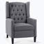 Fauteuil à oreilles inclinable manuel, fauteuil à oreilles larges Margheoala-779473770
