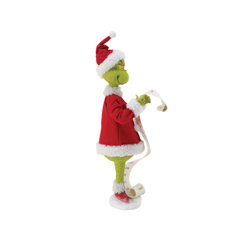 Dr Seuss et le Grinch - Figurine sous licence Â« La liste des gentils du Grinch Â» - PÃ¨re NoÃ«l - 30 cm