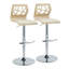 Tabourets ajustables avec repose-pieds arrondi Fayette-93570917-93570912
