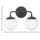 Kobie 2 Light Frosted Dimmable Vanity Light