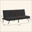 Structure en bois, pieds en acier inoxydable, futon, canapé-1712404478