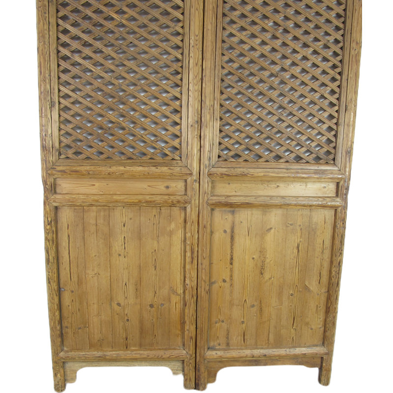 Unfinished Pine Double Sliding Screen Doors