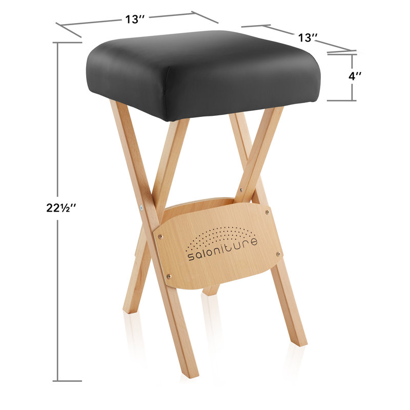 Tabouret d'appoint 22,5 po, Noir