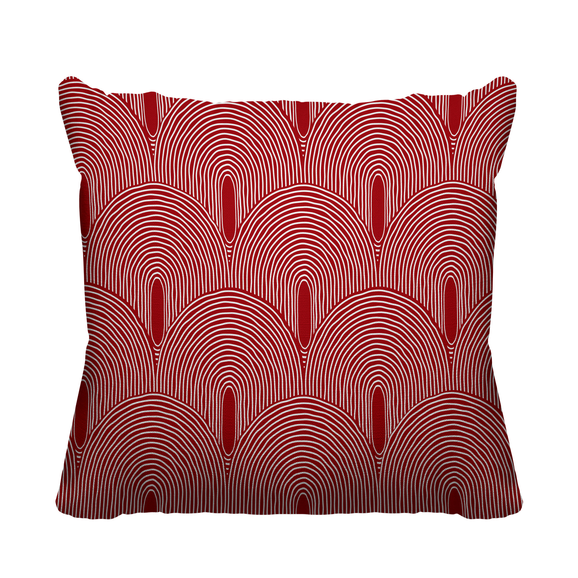 Limpo Indoor/Outdoor Throw Pillow, Red, 16" x 16"