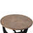  Rustic Farmhouse Round Coffee Table with Crisscross Base for Living Room