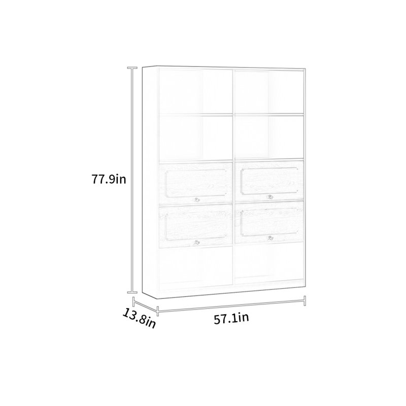 Orman, (4 tablettes) H 77,9 po x l 57,1 po x P 13,8 po