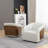Genuine Leather Swivel Barrel Chair(Set Of 2)-212248856