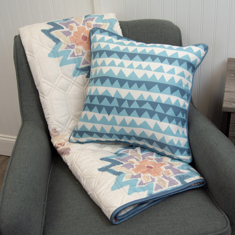 Geometric Reversible Throw Pillow
