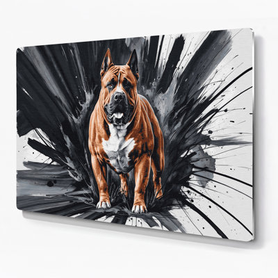 «Dogs Boerboel», art mural en métal gris