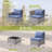 5 - Person Patio Furniture Set , Outdoor Wicker Rattan Sectional Seating Group with Cushions, All Weather Sofa Conversation Set with Table for Garden Backyard-398812423
