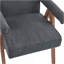 Fauteuil de salle à manger en tissu Poppy