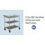 Chariot utilitaire 3 niveaux avec tablettes-110336916