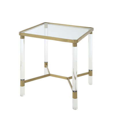 Table de bout en verre 24 po Adlai