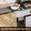 Barbecue au propane en acier inoxydable à 4 brûleurs avec brûleur latéral, barbecue extérieur de 82 000 BTU