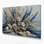 Art nautique gris sur toile