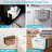 Branxton 1.9L Plastic Open Rubbish Bin Hanging Kitchen Waste Bin Small Trash Can Foldable Dustbin