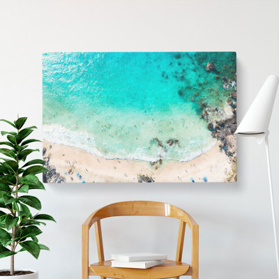 The Beach In Hawaii - Wrapped Canvas Print