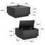 Pedestal Coffee Table with Storage-407001112