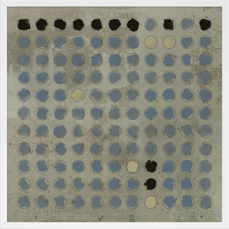 «Squared Circles 2» par Jacques Pilon - Reproduction d'art sur toile encadrée, H 36 po x l 36 po x P 1,25 po, Bois blanc