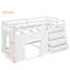 Lit mezzanine simple avec armoire et tablette - blanc-1976283214