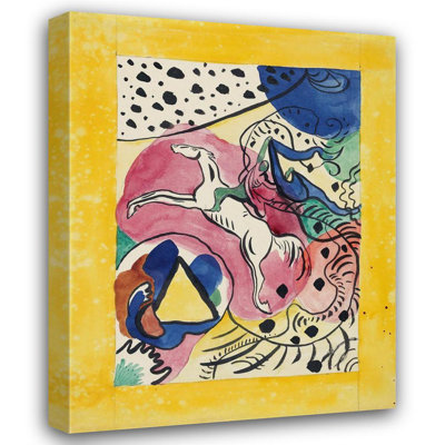 «Design for the Cover of the Almanac« The Blue Rider »par Wassily Kandinsky - Art mural sur toile tendue avec châssis